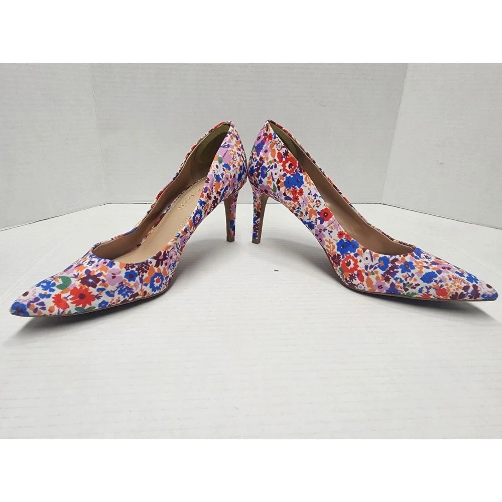 Katie & Kelly floral heels Spring Dress Shoes Pointed Toe Formal Elegant Sz 9
